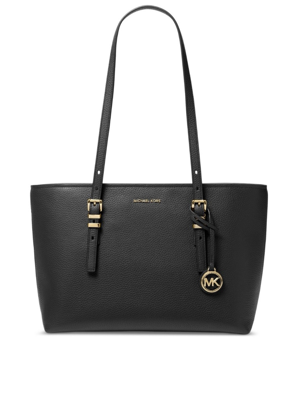 Michael Kors Quinn Large Pebbled Leather Tote Handbag